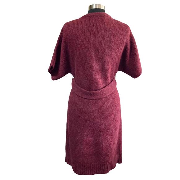 Vera Wang Lavender Lable Long Cardigan Wool Alpaca Blend SM Beaded Embellishment - Picture 5 of 11